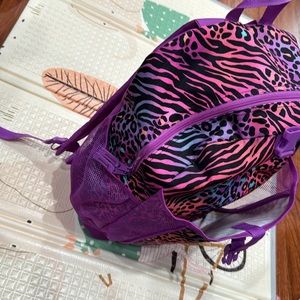 Vibrant bookbag with lunch box